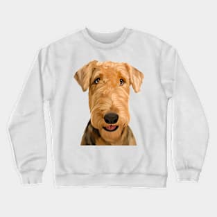 Airdale Terrier illustration Crewneck Sweatshirt